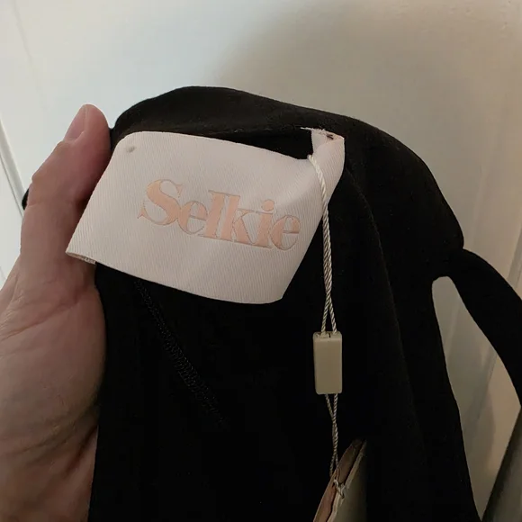 Selkie Caviar Chateau Black Mini Dress - 1X - NWT - Picture 5 of 7